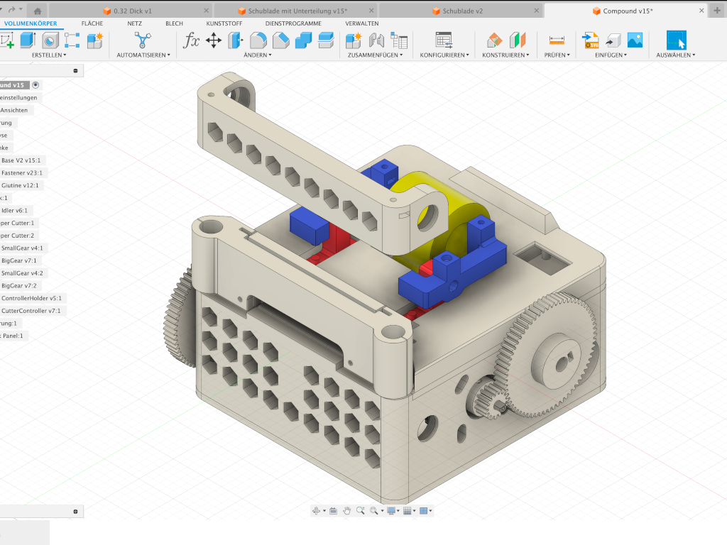 3D-Druck Schneide Maschine CAD