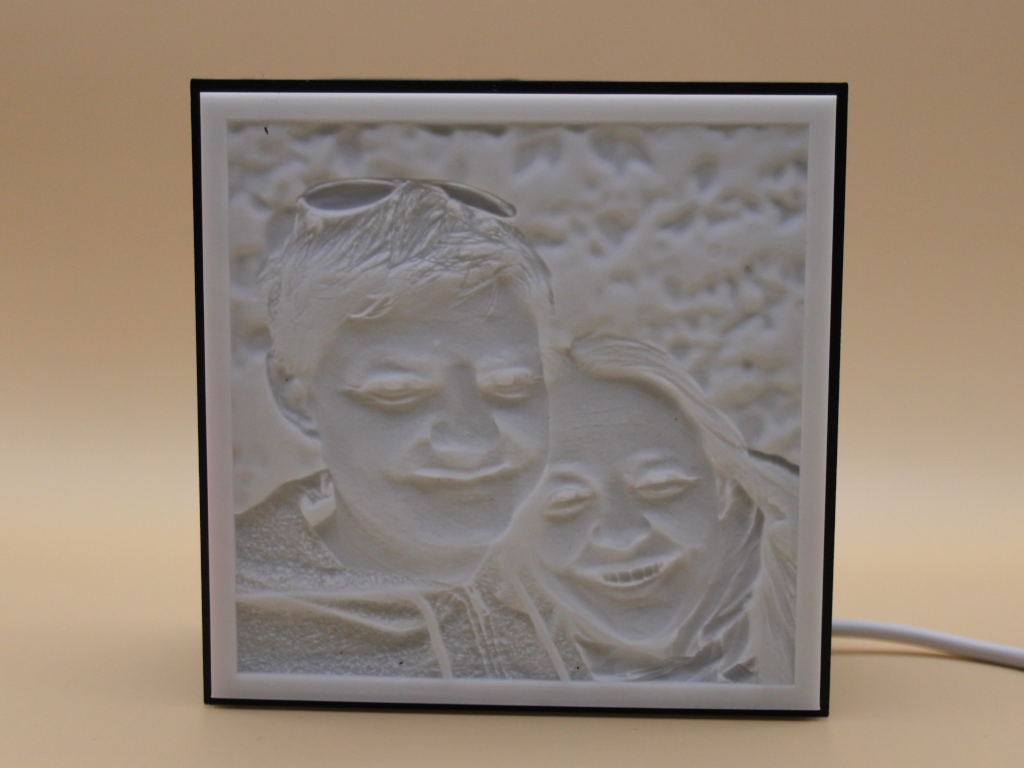 Lithophane Box mit intergrierten LED, Licht ist aus