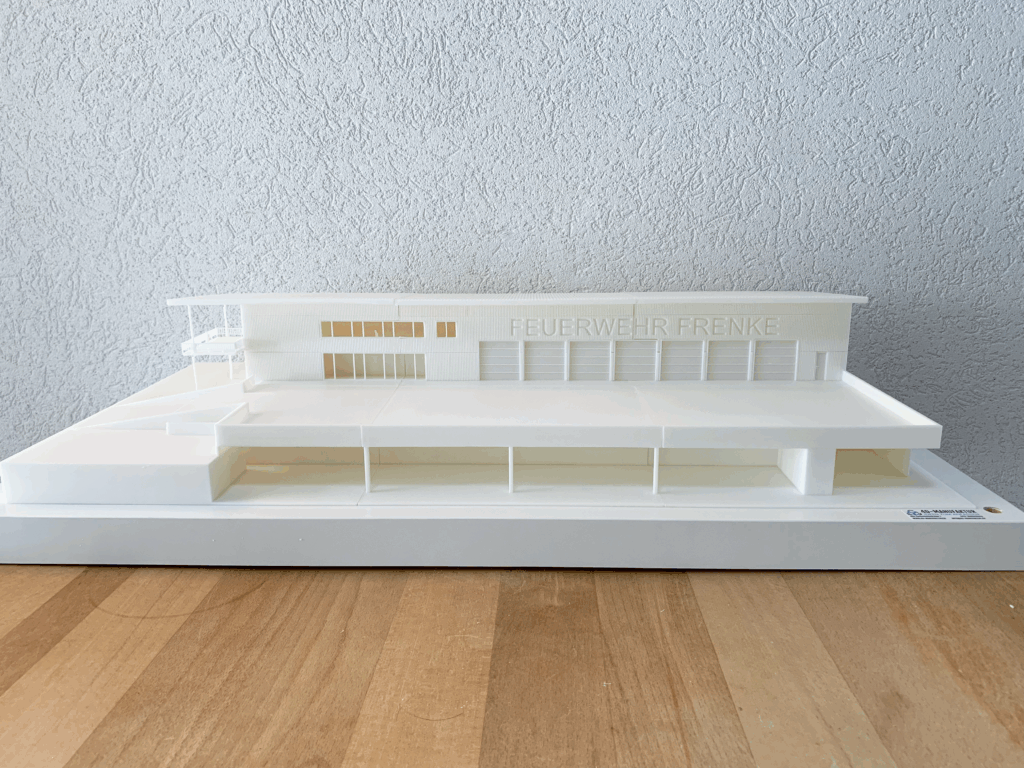 Architektur Modell 3D-druck Front