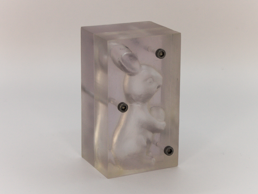 Gussform SLA Druck Silikon Hase geschlossen